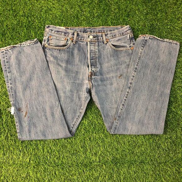 Riders by Lee Other - Men’s Distressed Painted Riders Denim Jeans Size: 34x32